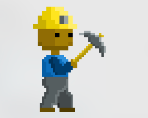 Screenshot of Pixel Art: Miner Walk
